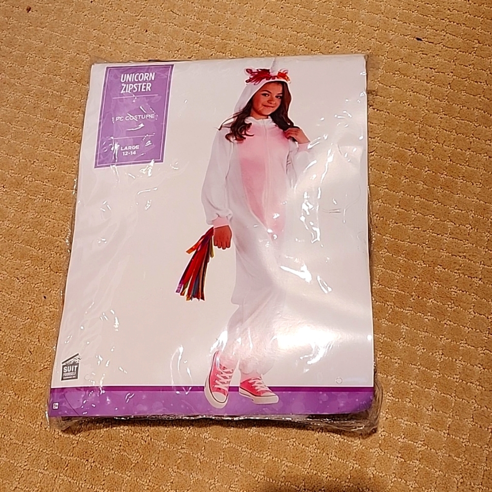 Unicorn fleece onesie!